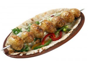 Шашлык картофель с курдюком